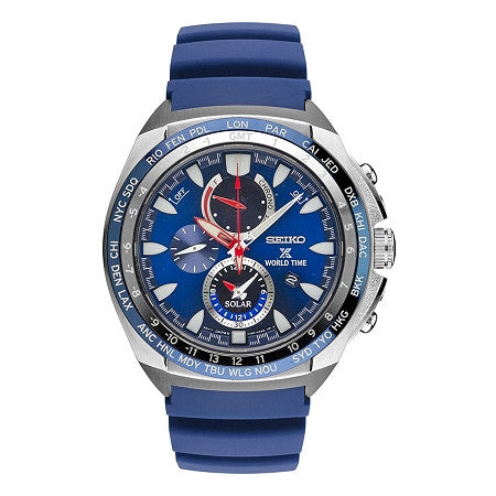 Seiko prospex world time solar online chronograph