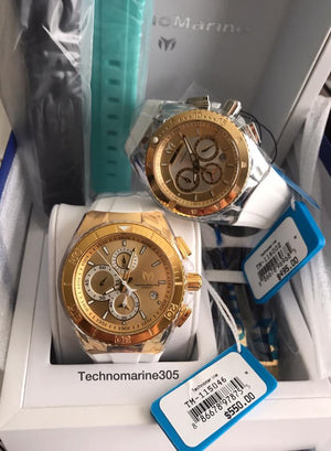 Set de relojes technomarine de hombre 45mm y mujer 40mm – techno305